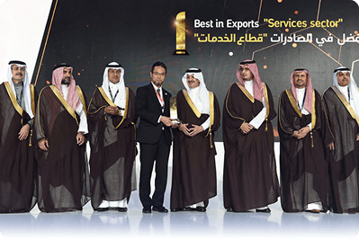 JGC Gulf got awarded IKTVA Excellence Award for Best in Export in Services in IKTVA...
